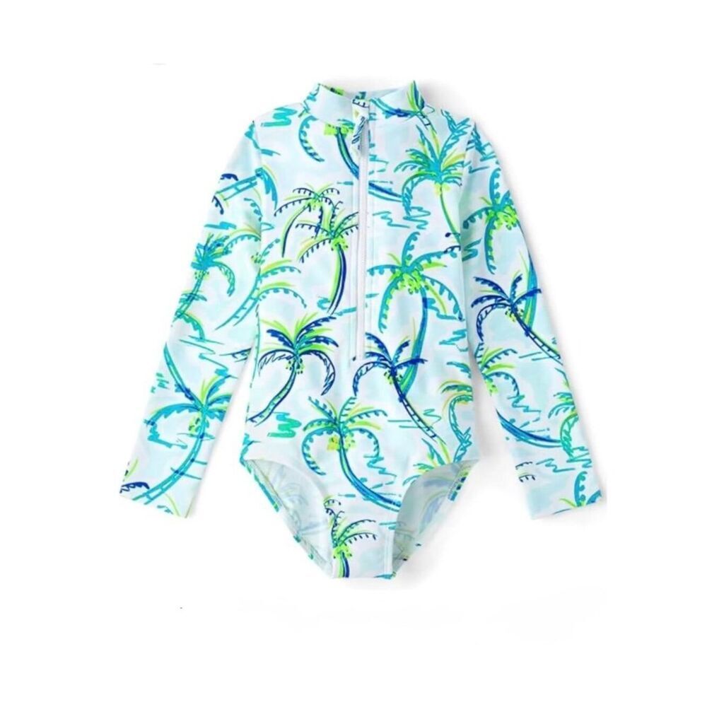 Gymboree Girls Long Sleeve One Piece Swimsuit Size 12